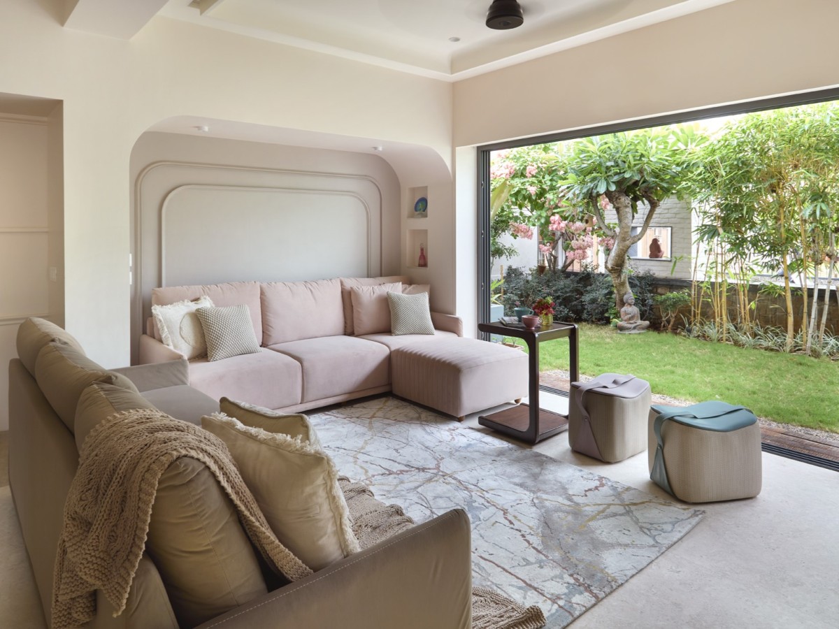 Informal Living Room of House Of Multitudes by Space Karma Design Studio