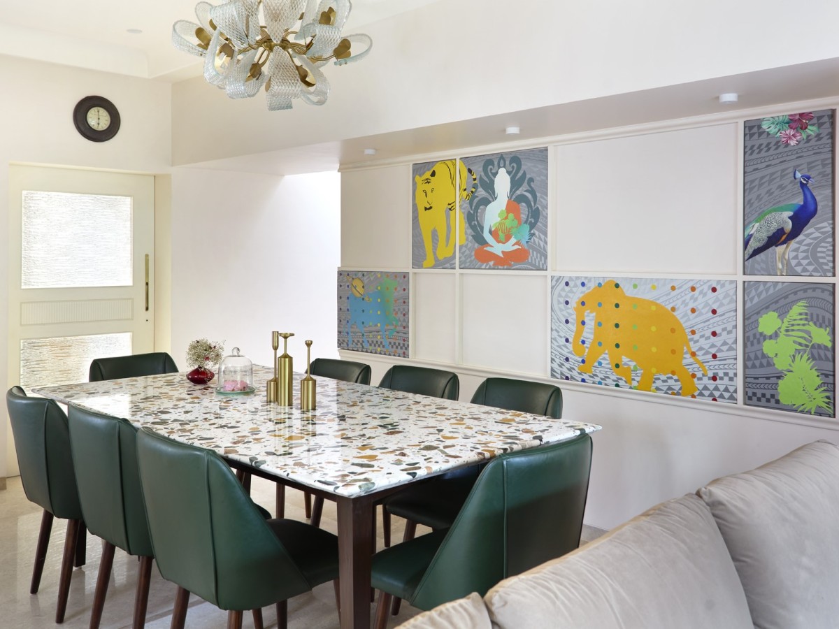 Dining Area of House Of Multitudes by Space Karma Design Studio