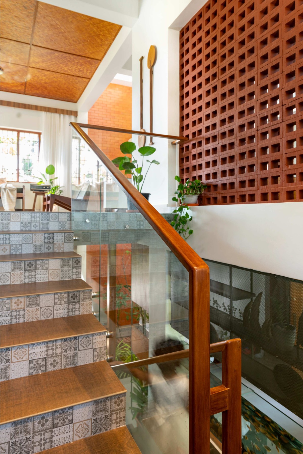 Staircase of House of Earthy Hues by Urbane Ivy