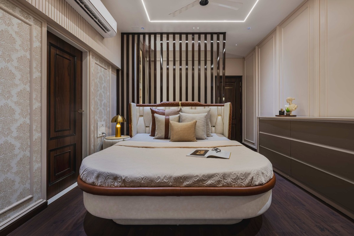 Master Bedroom 1 of Modern Neo-Classical Abode by Terraform Architects
