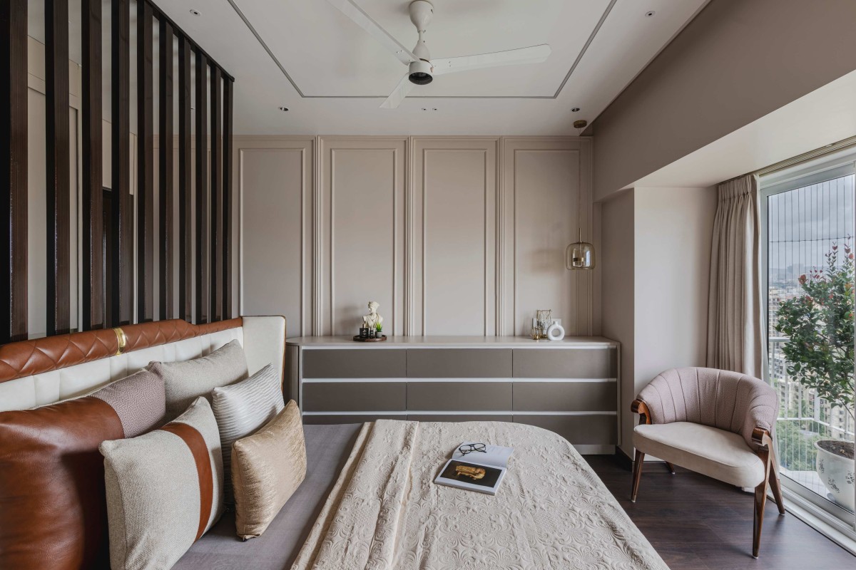 Master Bedroom 1 of Modern Neo-Classical Abode by Terraform Architects