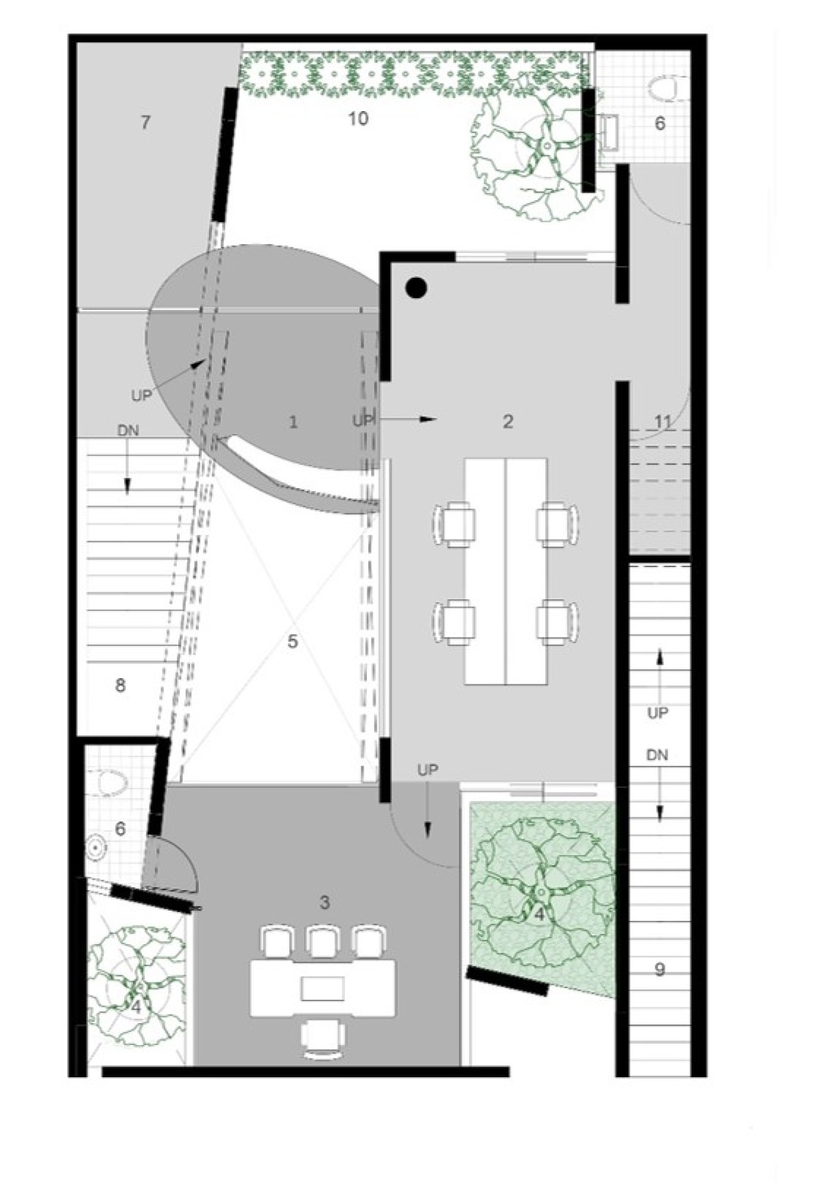 First floor plan of Office 543 by Charged Voids