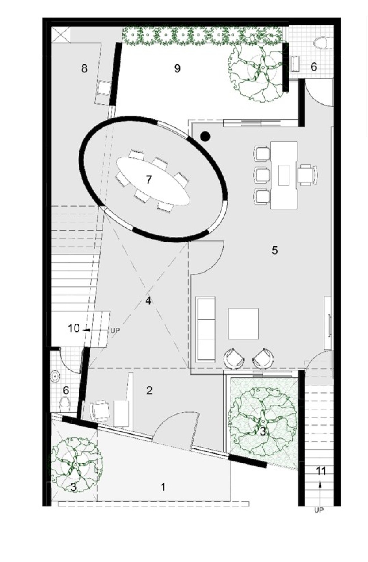 Ground floor plan of Office 543 by Charged Voids