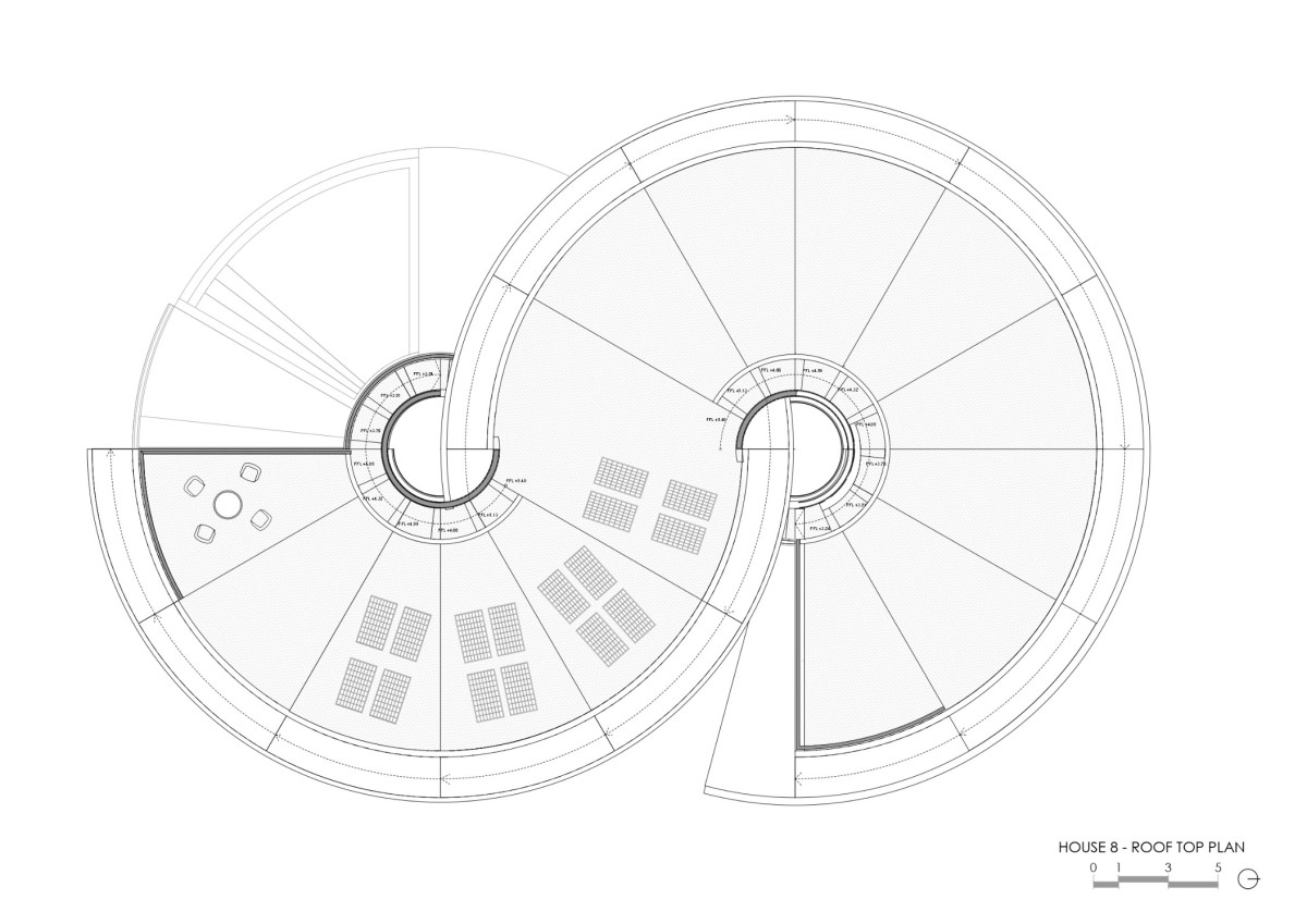 Roof Top Plan of The Loop by Alexis Dornier Architects