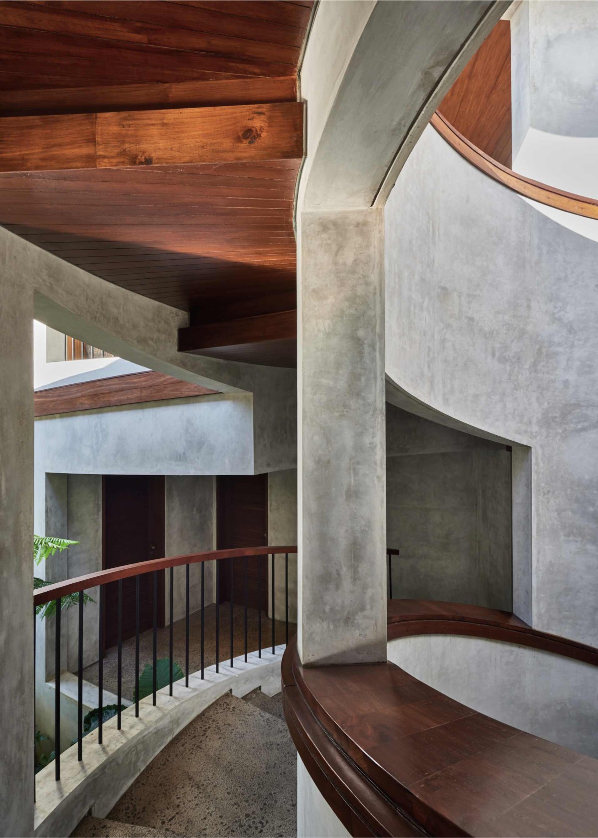 View from staircase of The Loop by Alexis Dornier Architects