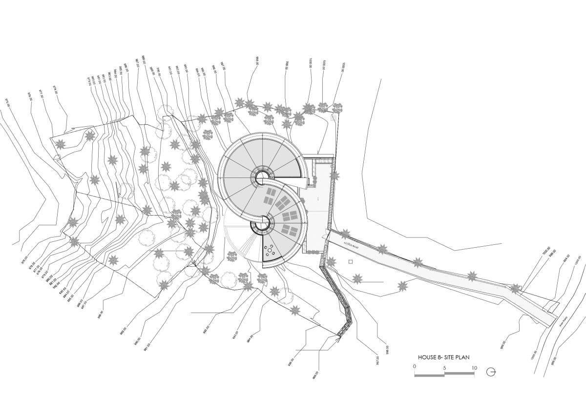 Site Plan of The Loop by Alexis Dornier Architects