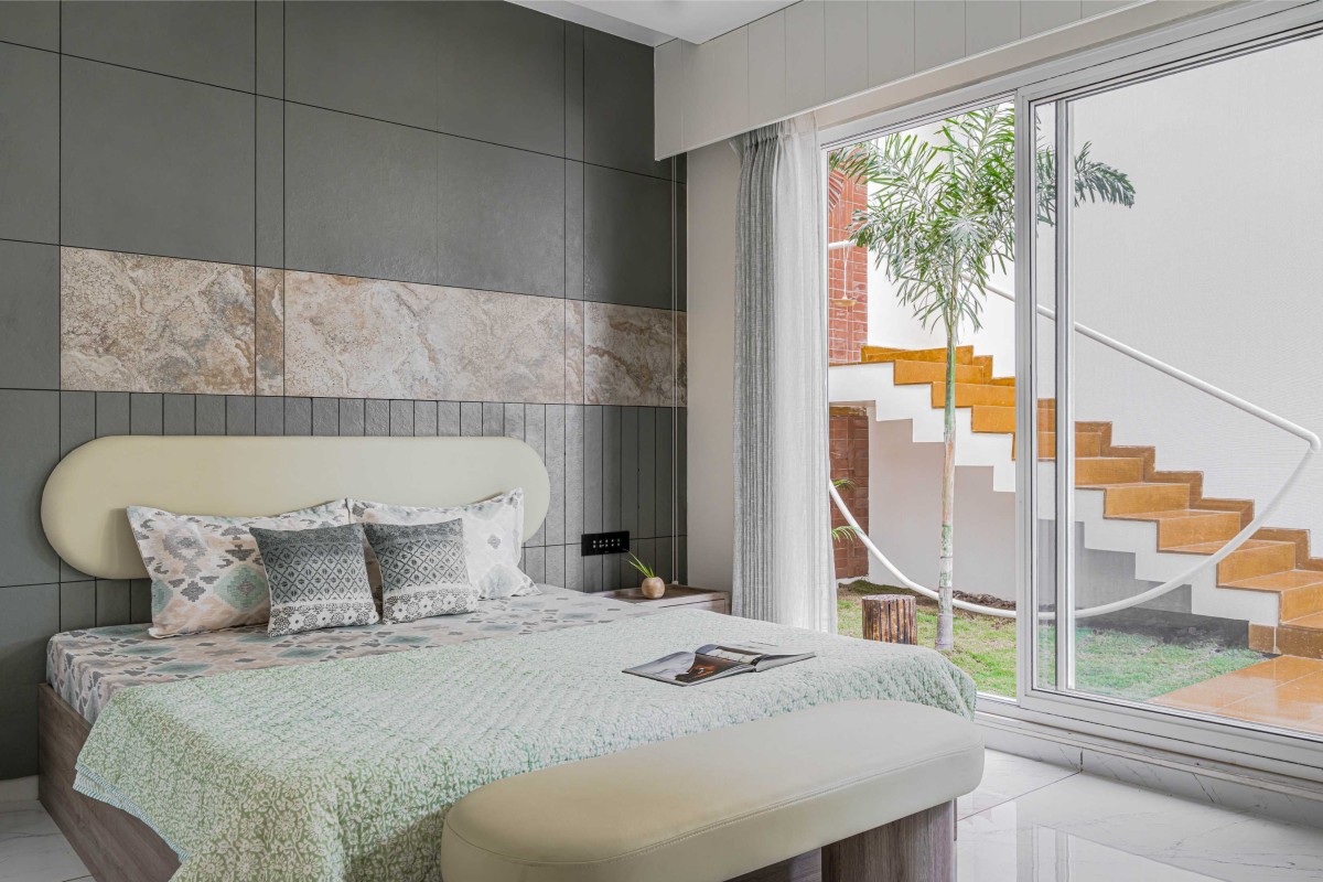 Bedroom of The Courtyard House by Manoj Patel Design Studio
