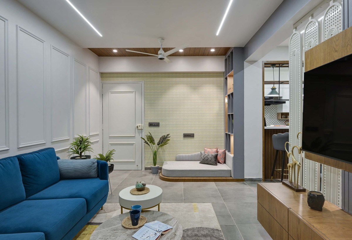 Living room of Abode 502 by UrbanNest Design Studio