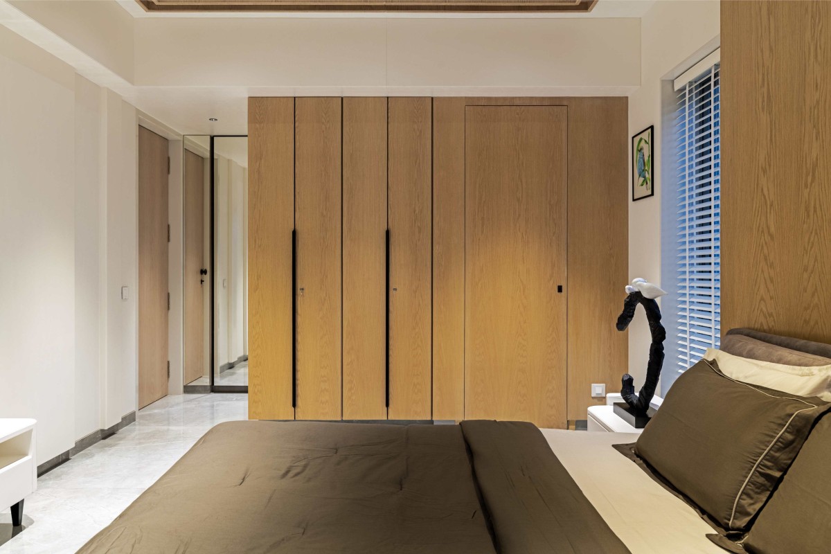 Bedroom 3 of Aangan (Grandezza - C wing) by Obaku Design