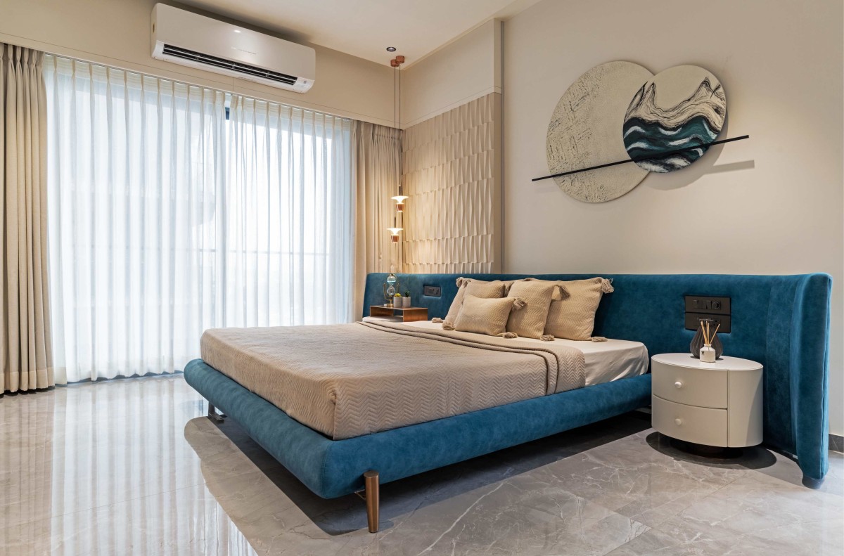 Bedroom of Aangan (Grandezza - C wing) by Obaku Design