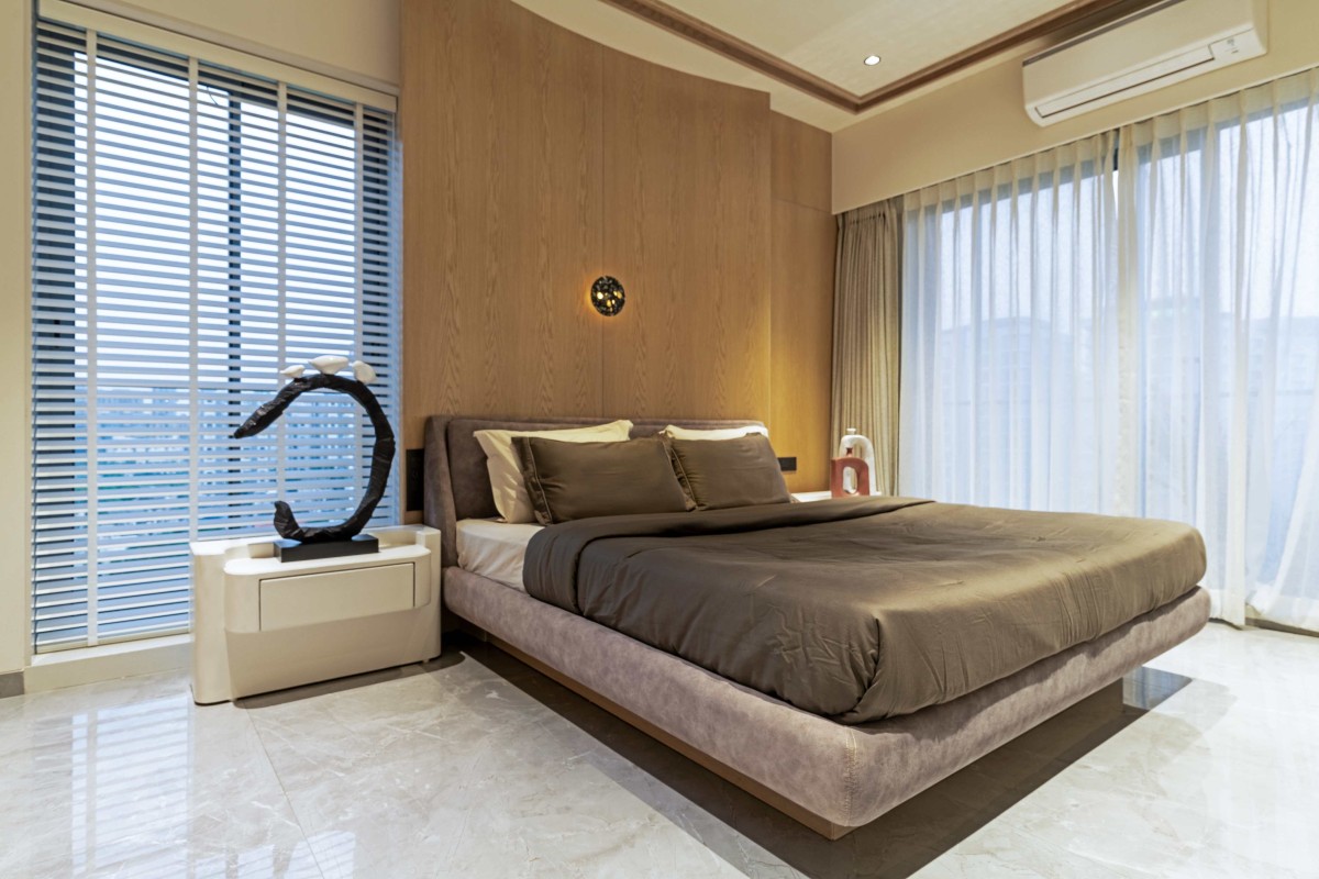 Bedroom 3 of Aangan (Grandezza - C wing) by Obaku Design