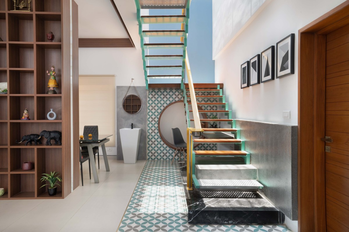 Staircase of Athulyam by Outlined Architects