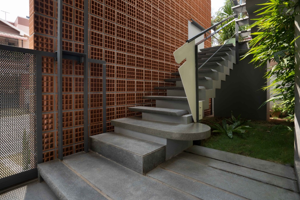 Staircase of Athulyam by Outlined Architects