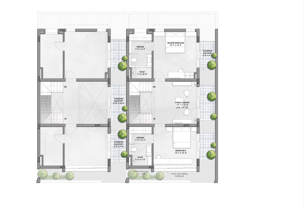 Plan of Sangam by Dipen Gada & Associates
