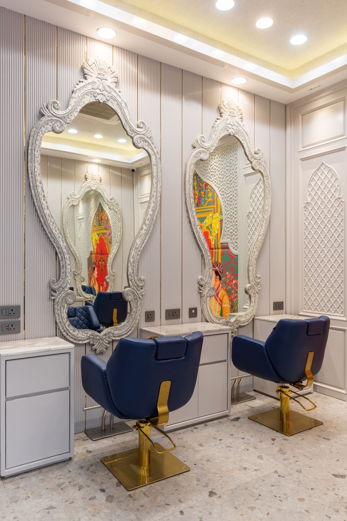 Interior view of Fiocchi Salon by Design Square Architects