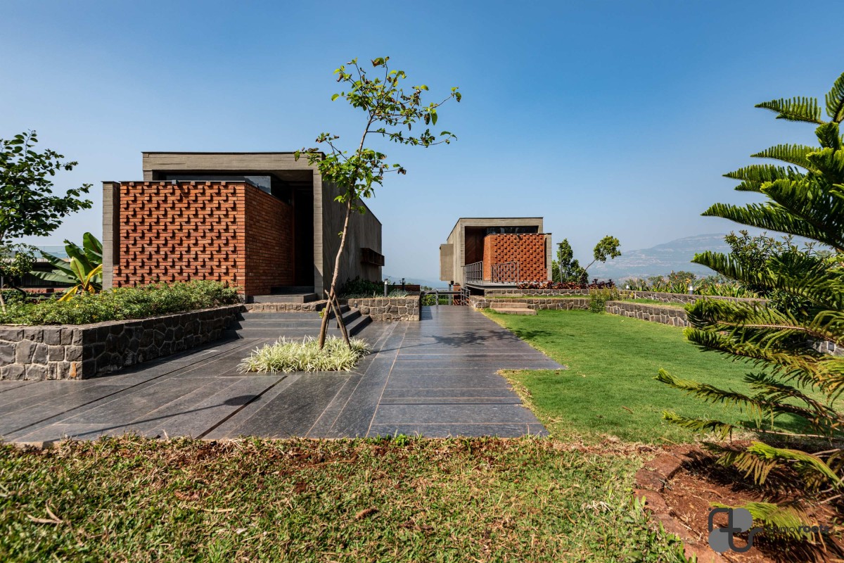 Exterior view of Blurring the Boundaries Weekend Home at Maale by Studio Roots