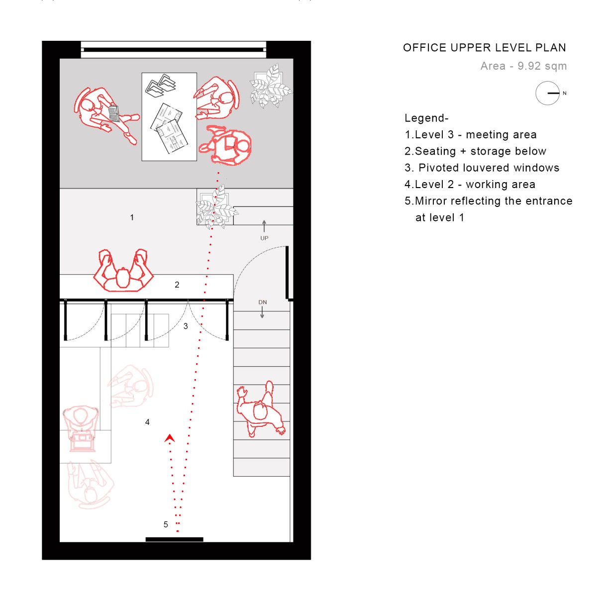 Plan 2 of Studio Creative Ant by Studio Creative Ant