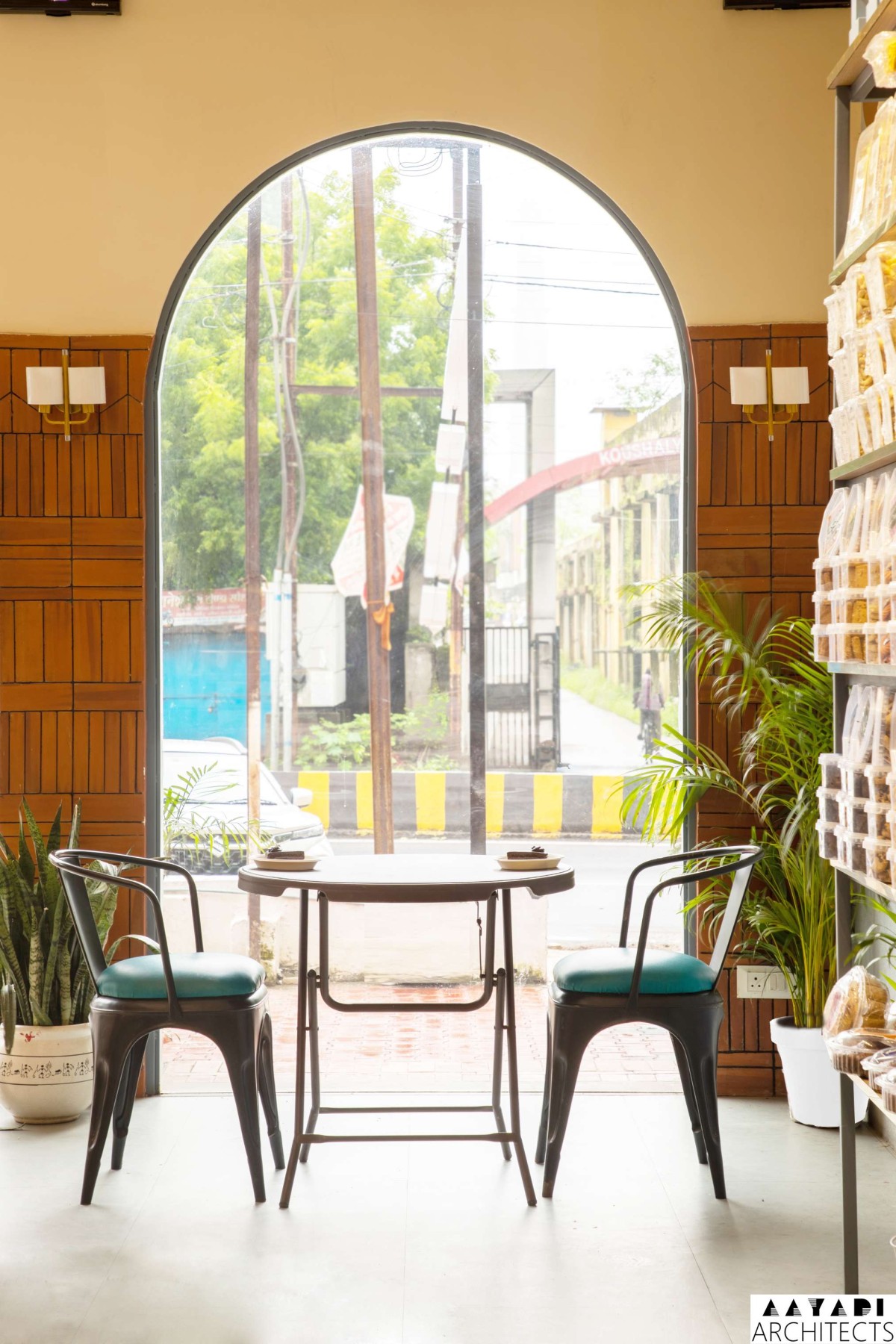 Interior view of The Oven Classics by Aayadi Architects