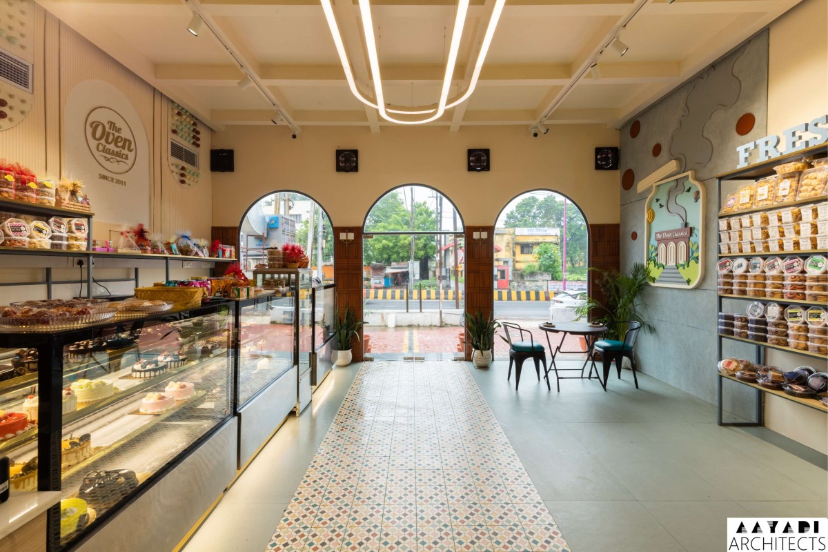 Interior view of The Oven Classics by Aayadi Architects