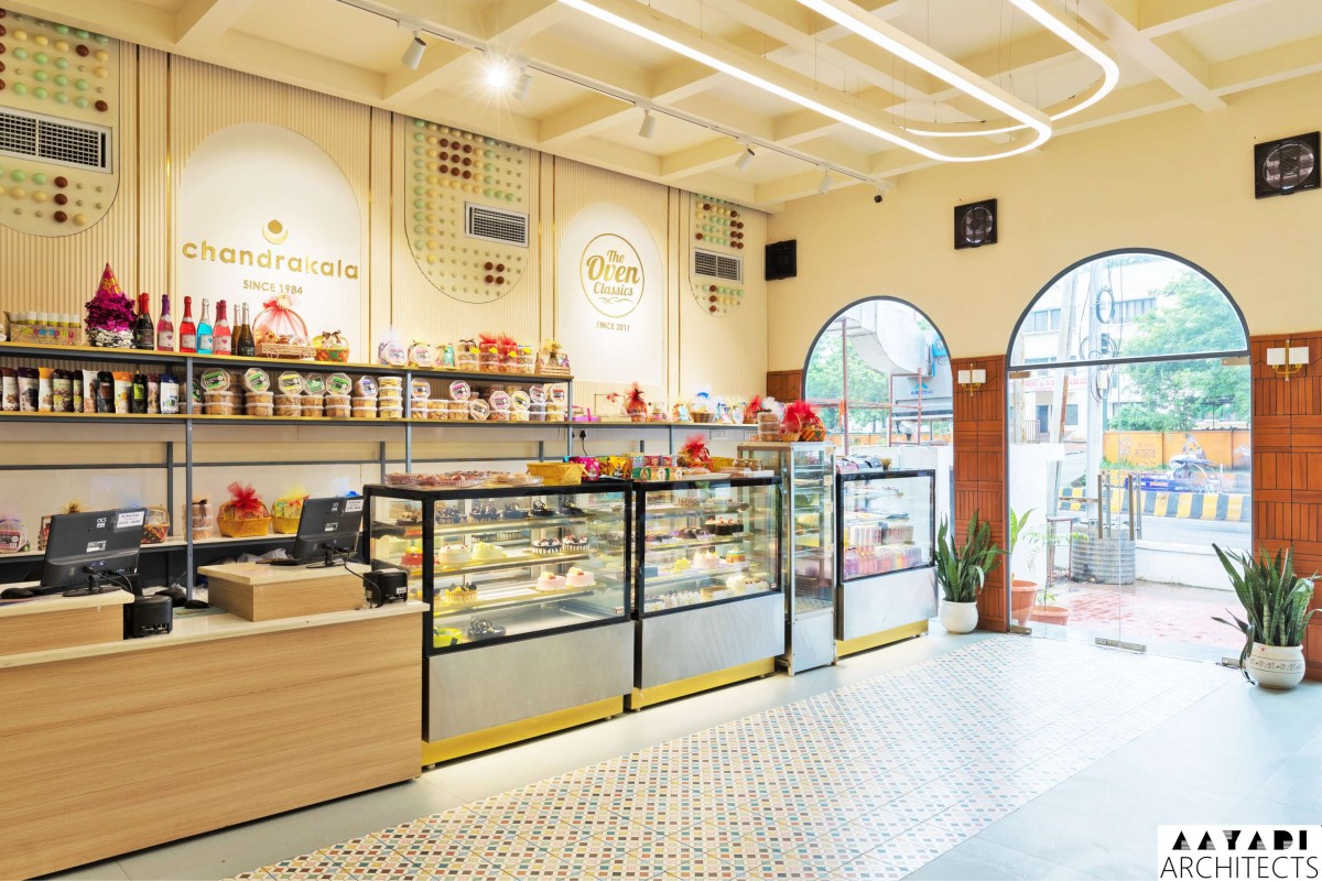 Interior view of The Oven Classics by Aayadi Architects