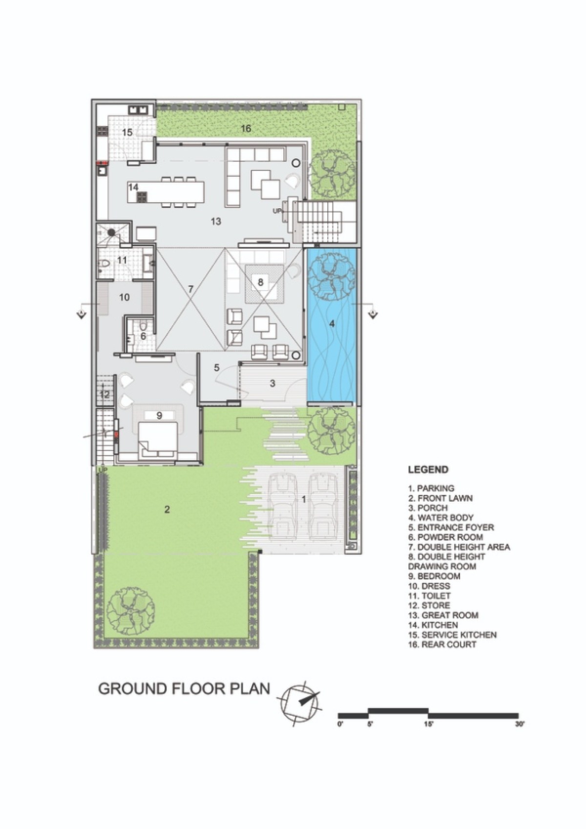 Ground Floor Plan of Residence 913 by Charged Voids