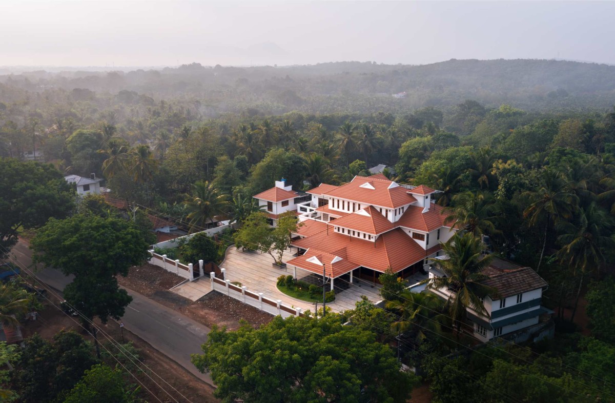 Bird eye view of Navas Residence by Amar Architectural and Designs Pvt. Ltd.