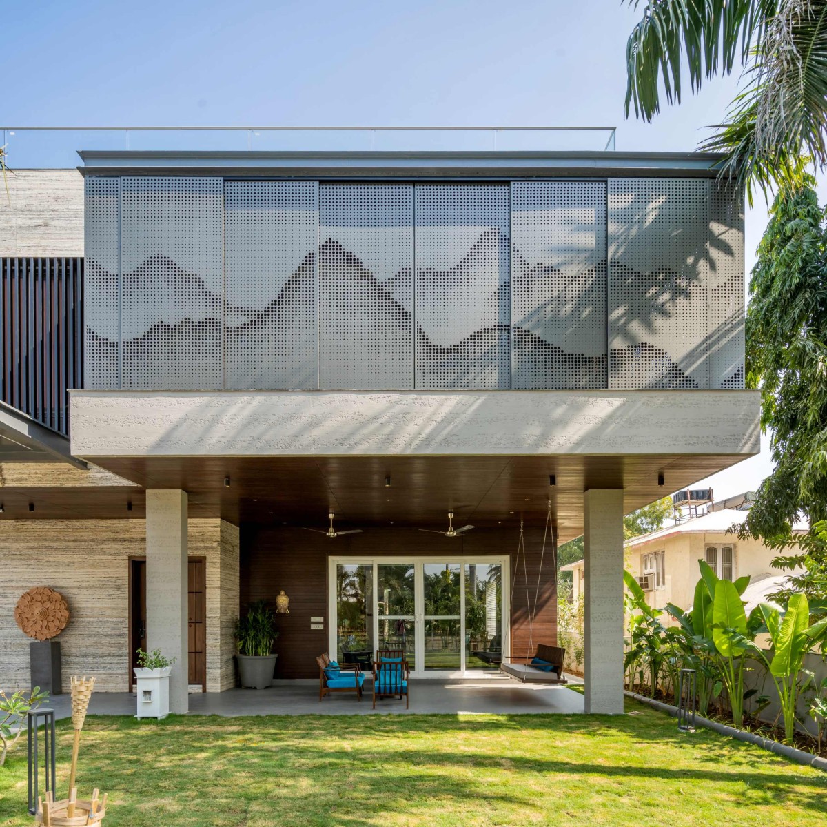Exterior view of Vithalesh Residence by Ace Associates