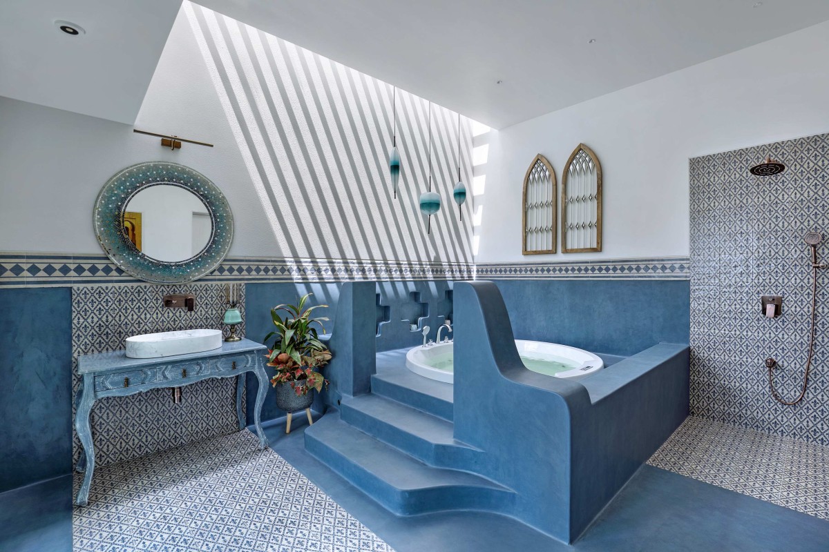 Second Floor Fantasy Bathroom and Toilet of Dr. Nirav Bhalani’s Residence by Dipen Gada & Associates