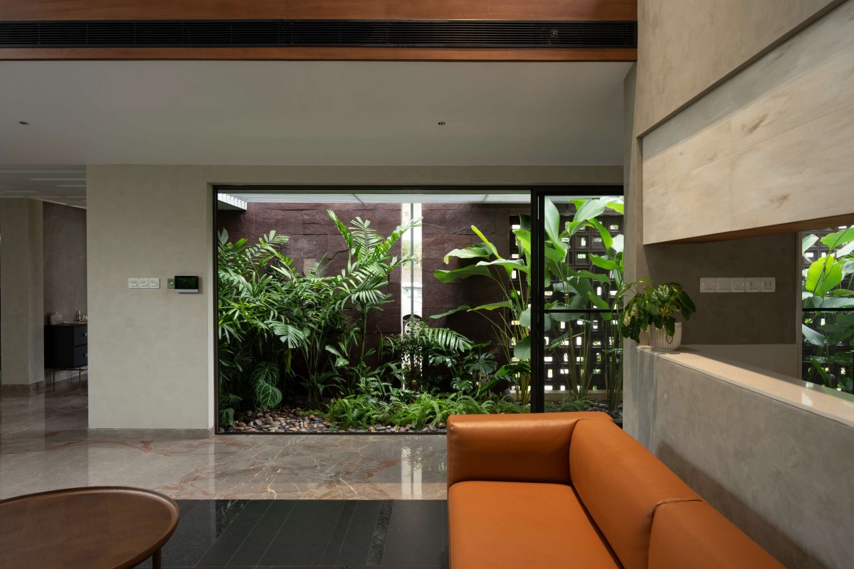 Living room of Sanctum of Solace by SOHO Architects