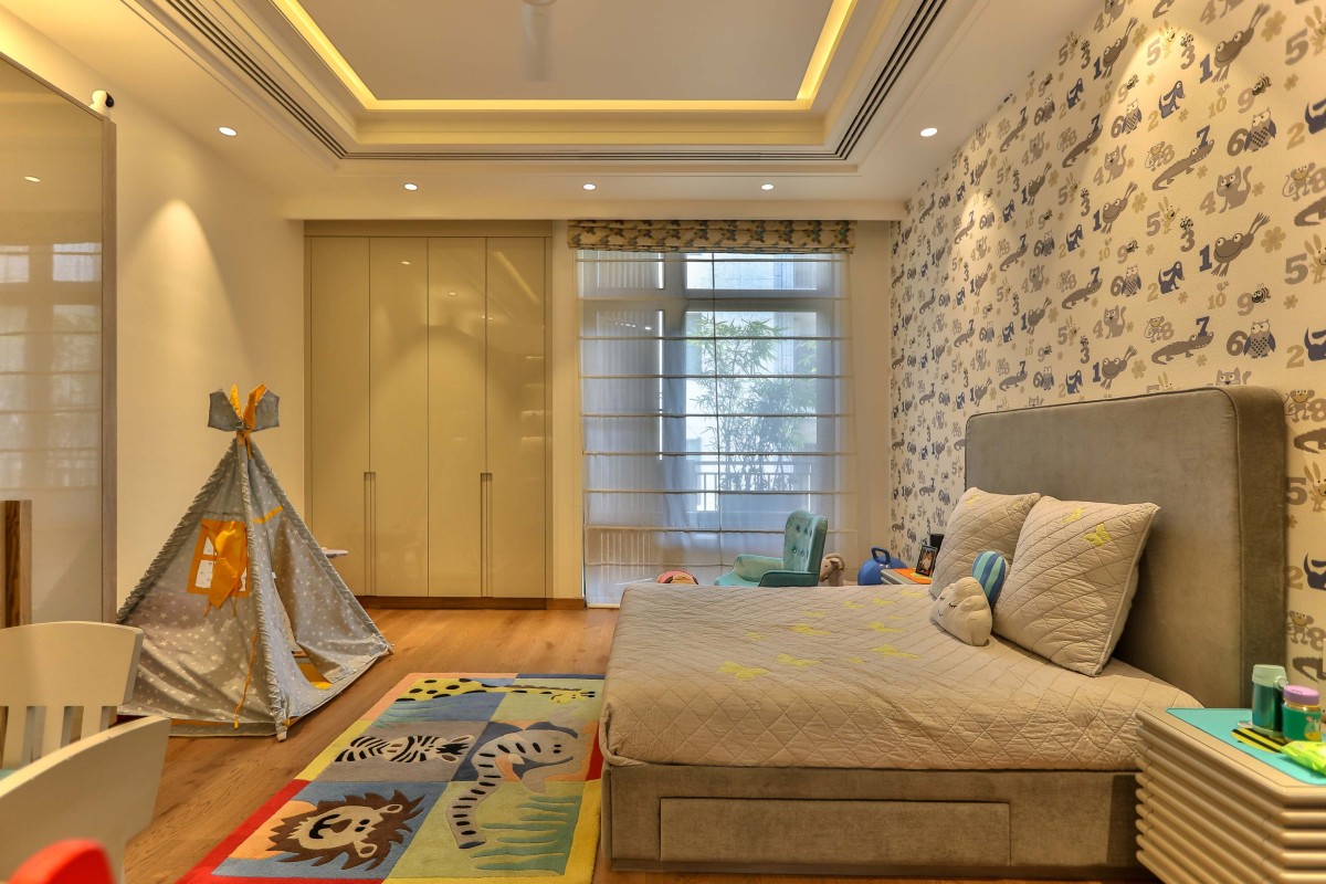 Childrens Bedroom of Clover House by Design Forum International