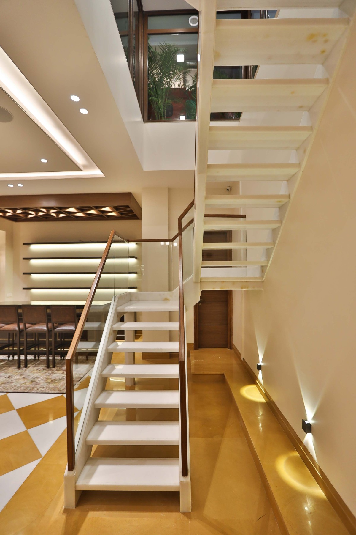 Staircase of Clover House by Design Forum International