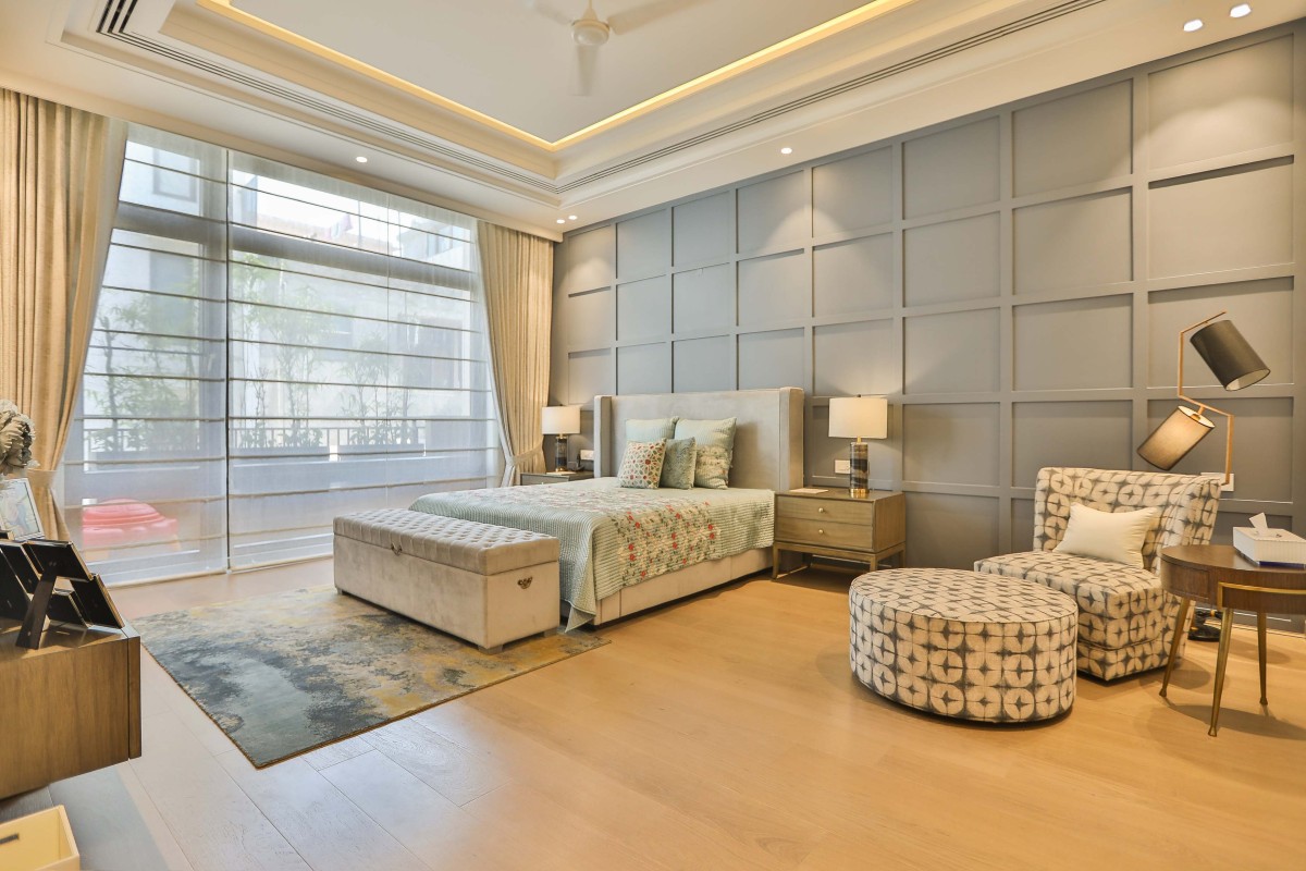 Bedroom of Clover House by Design Forum International