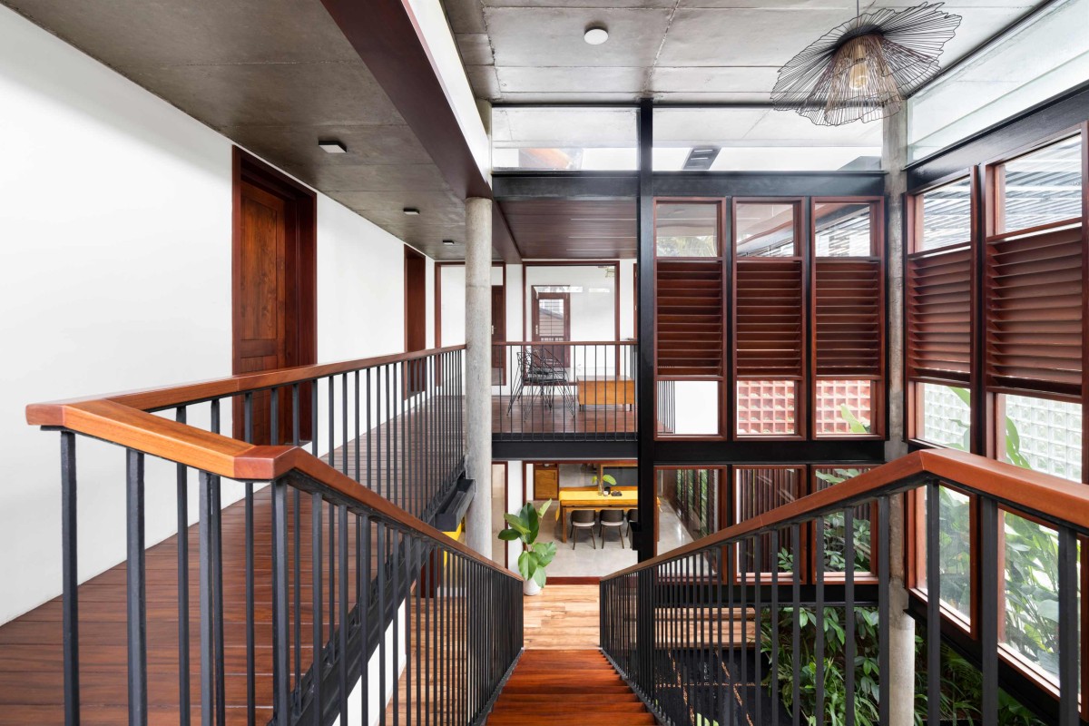 View from staircase of Celandine by 7th Hue Architecture Studio