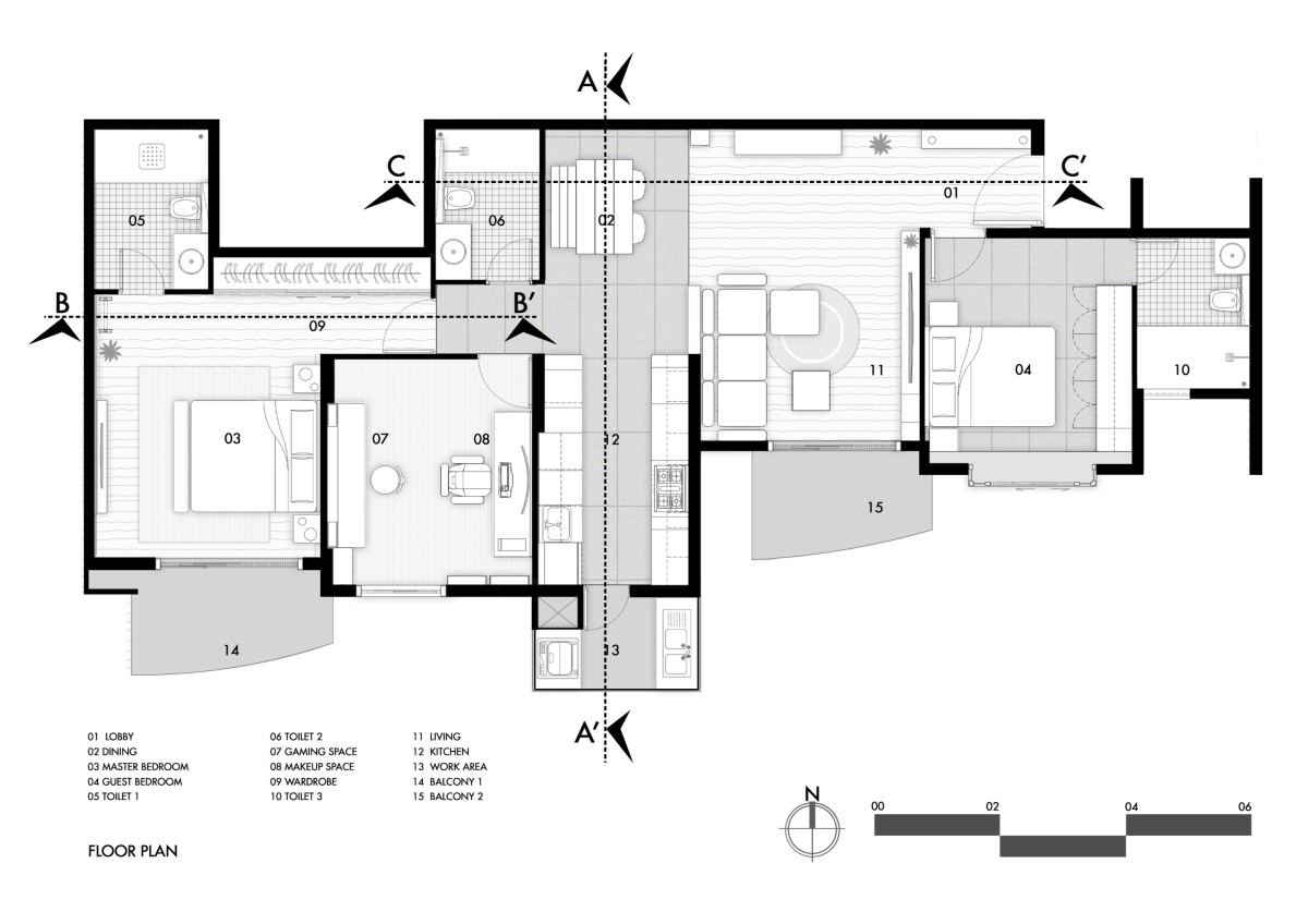 Plan of Tranquil Abode by Urban Hive