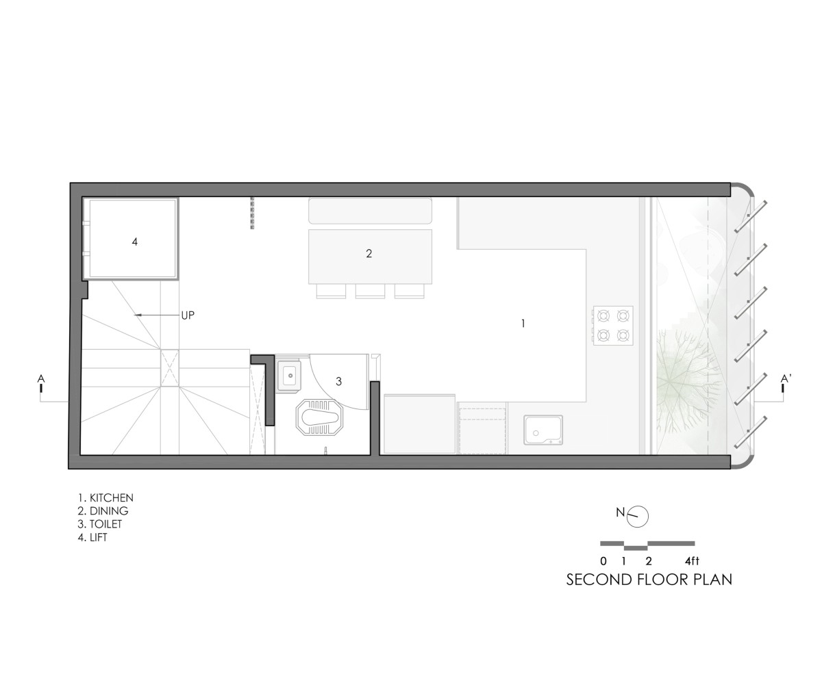 Second Floor Plan of The Tiny House by Neogenesis+Studi0261