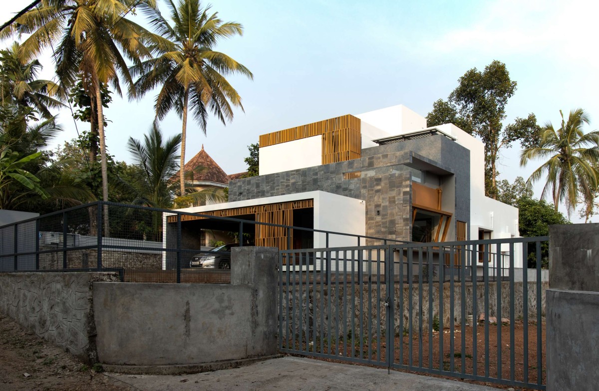 Entrance of Amballoor Residence by N&RD