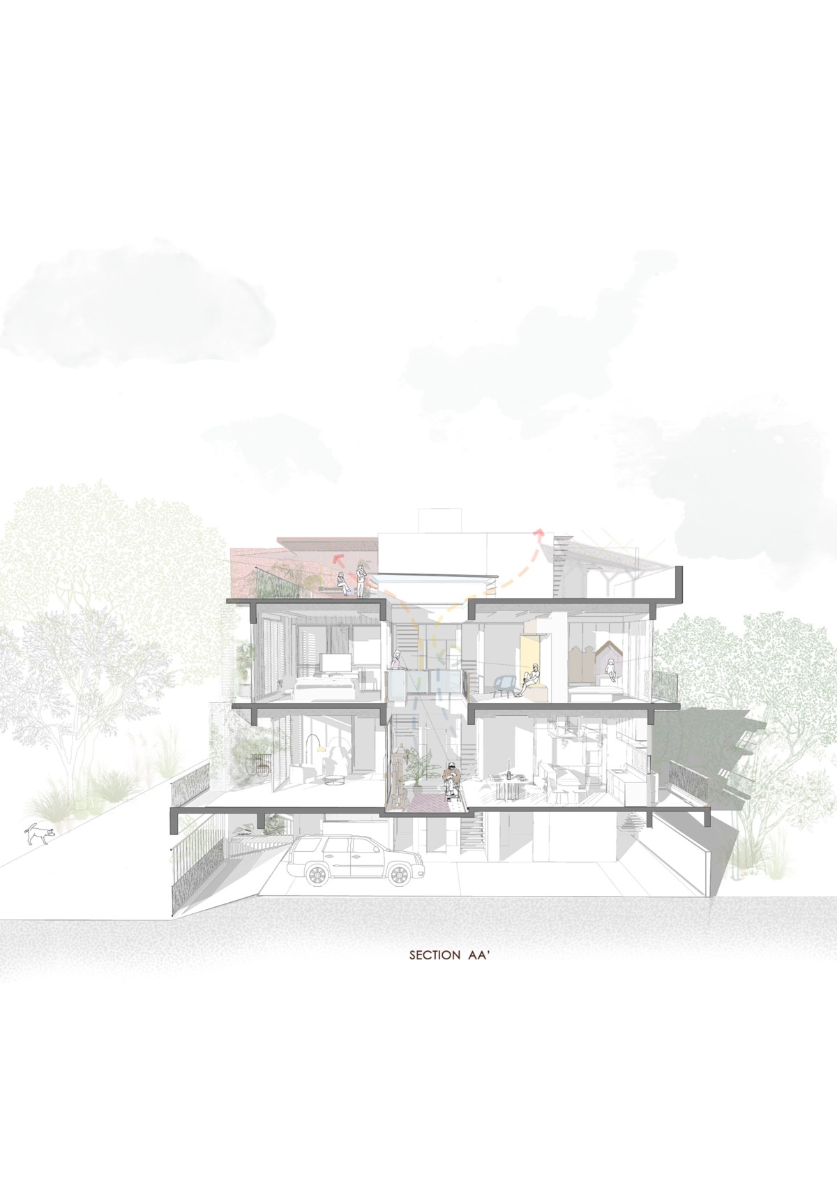 Section 1 of The House With No Walls by The Design Alley