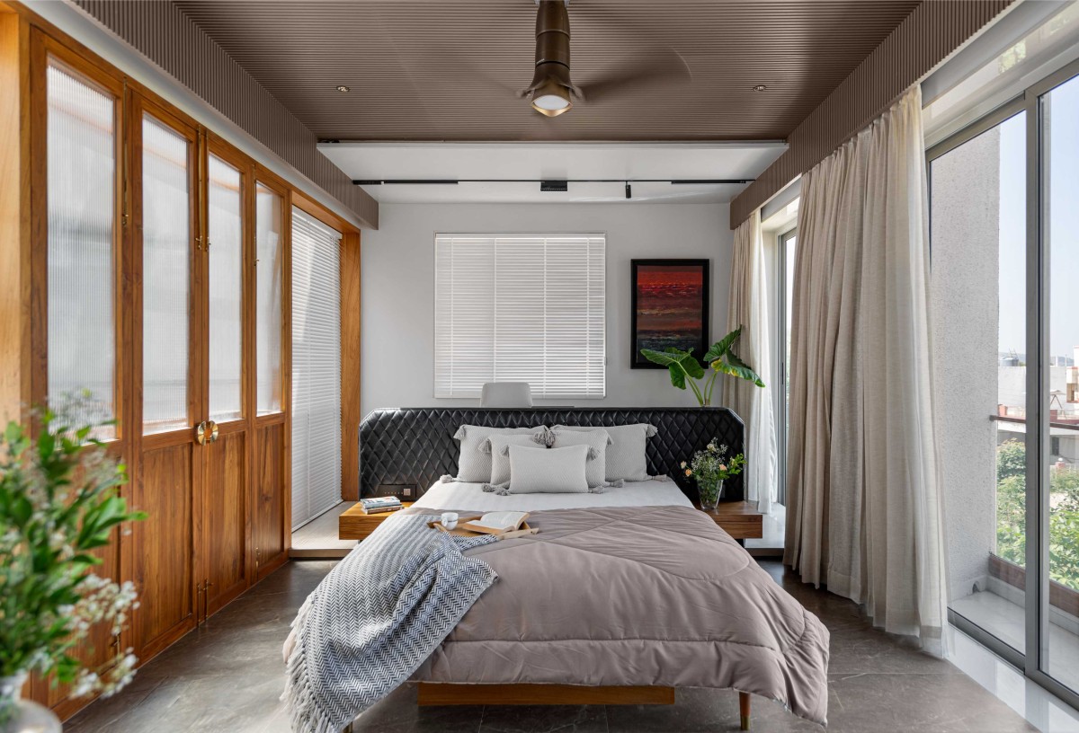 Master Bedroom of The House With No Walls by The Design Alley