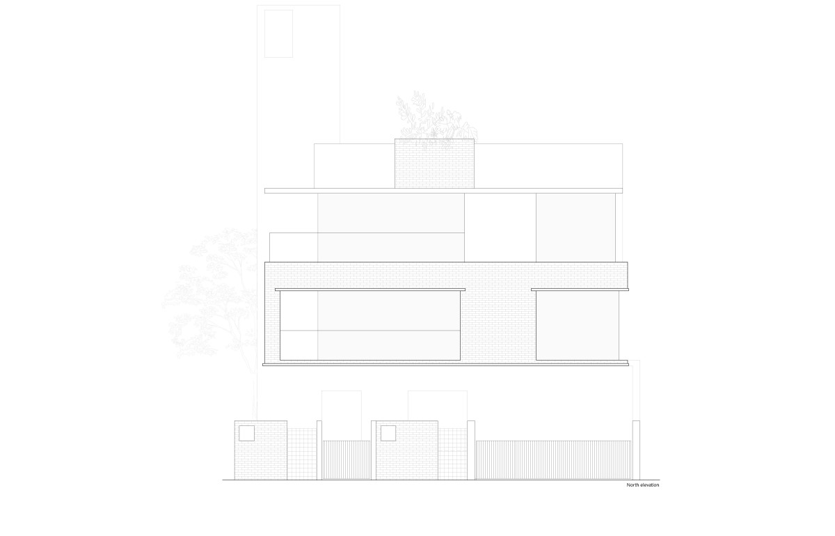 Northern elevation of N House by Madras Spaces
