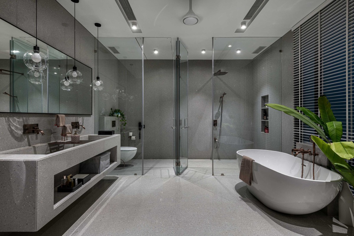 Master Bathroom of House Of Greys by ADND