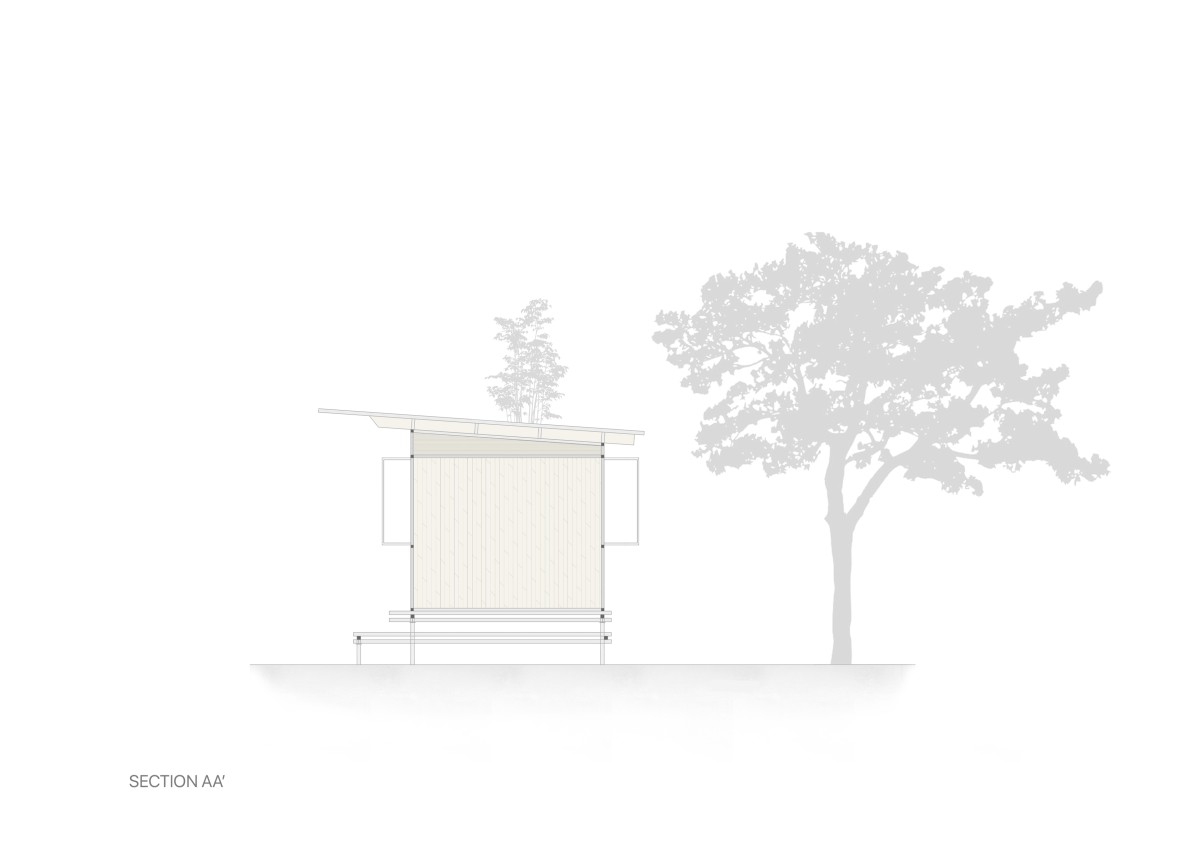 Section A of Worker’s Pavilion by NO Architects Designers and Social Artists