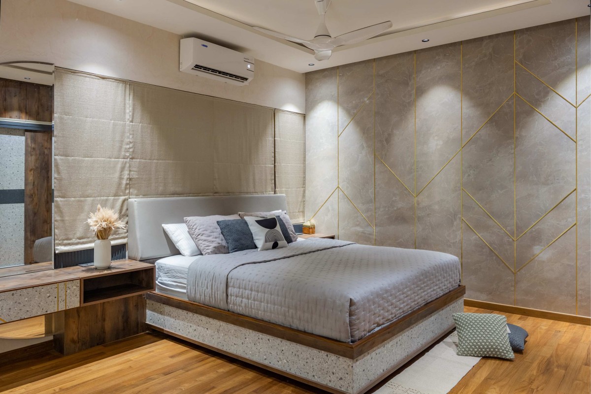 Master bedroom of The Pravasi Home by Studio Vista Architects