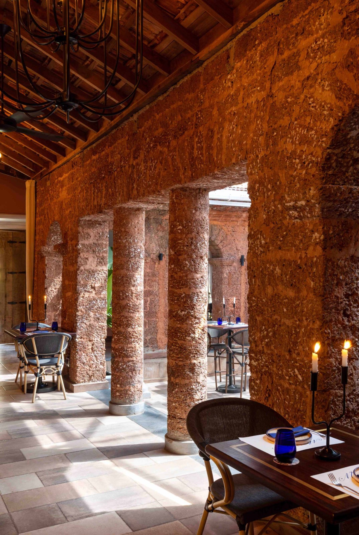 Interior view of Mystras Restaurant by Beyond Designs