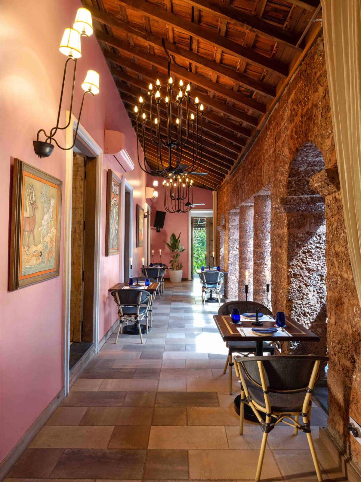 Interior view of Mystras Restaurant by Beyond Designs