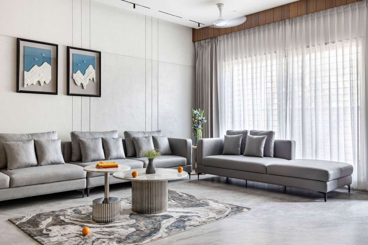 Living room of Kripa Kunj by Studio Synergy