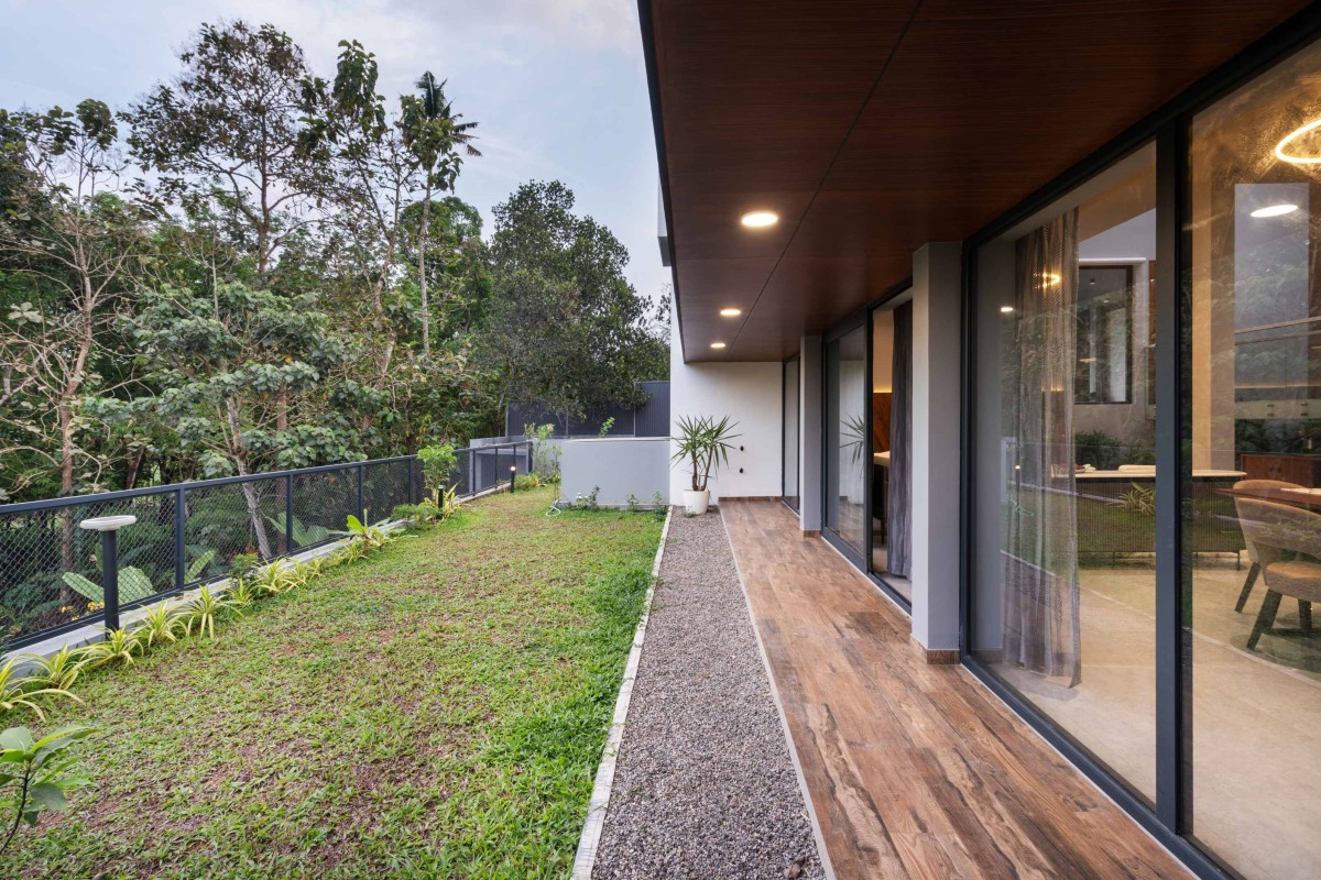 Deck and Lawn of Viswam Residence by N&RD