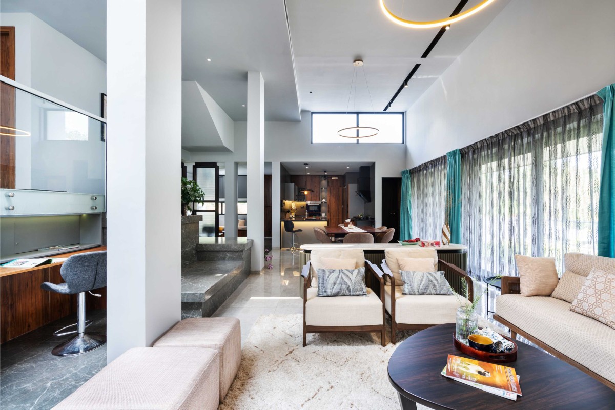 Living room of Viswam Residence by N&RD