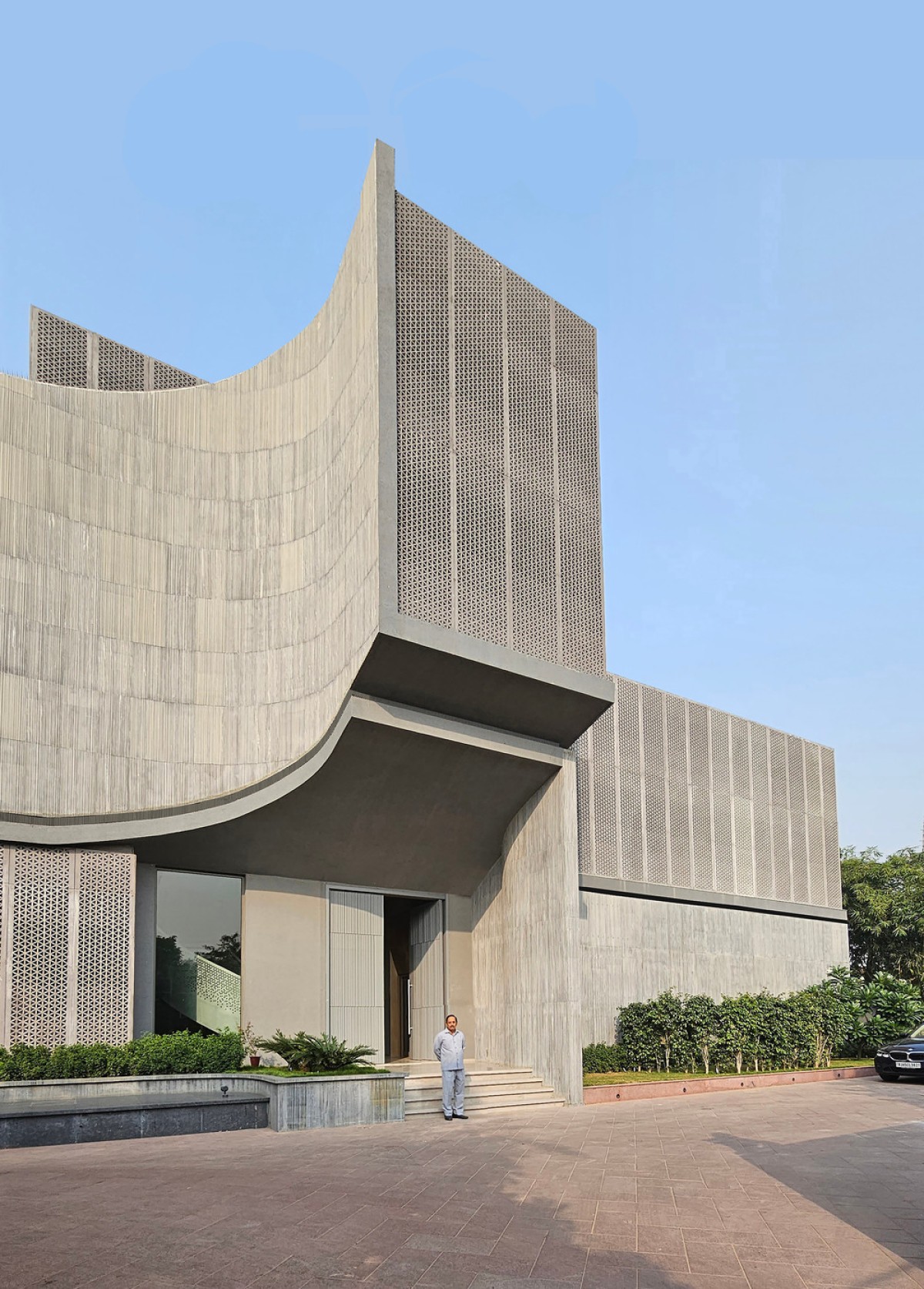Exterior view of Zen Spaces by Sanjay Puri Architects