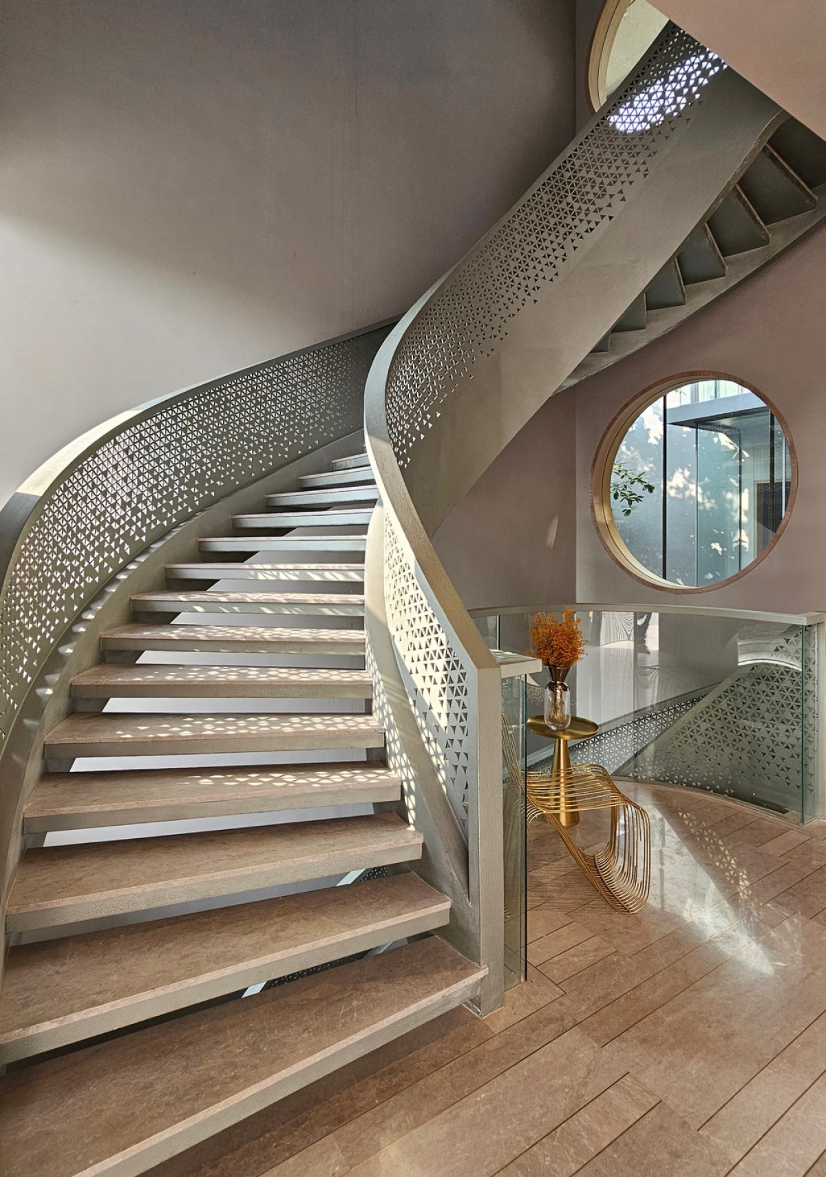 Staircase of Zen Spaces by Sanjay Puri Architects
