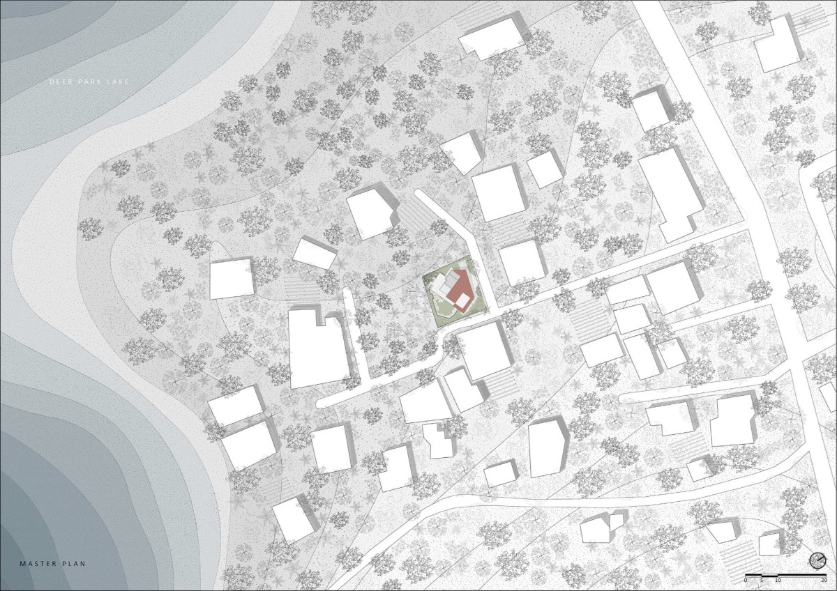 SIte Plan of Arthshila – A Cultural Adaptation Re-using Private Infrastructure by Abin Design Studio